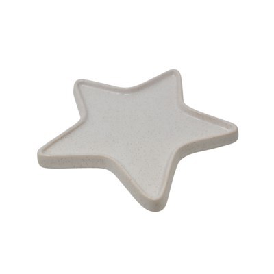 Star Plate Natural Ceramic