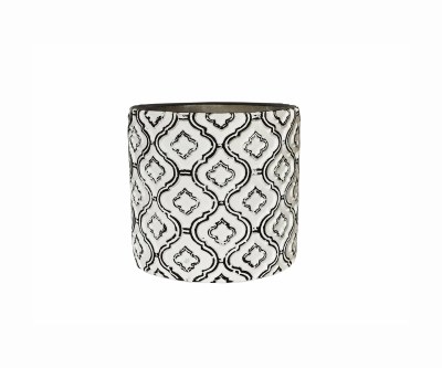 Java Pot White & Black