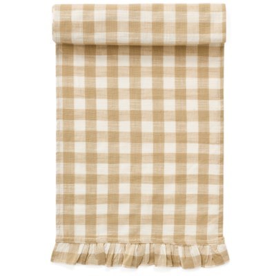 Table Runner Gingham Frills