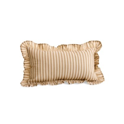 Cushion Ruffle Stripe Lumbar
