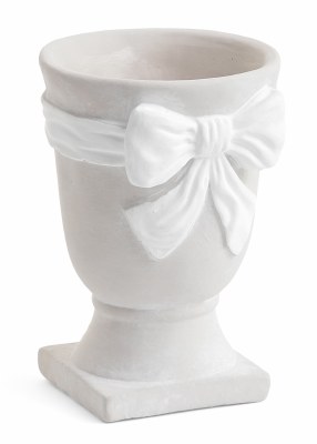 Bow Footed Planter 1ct Cream