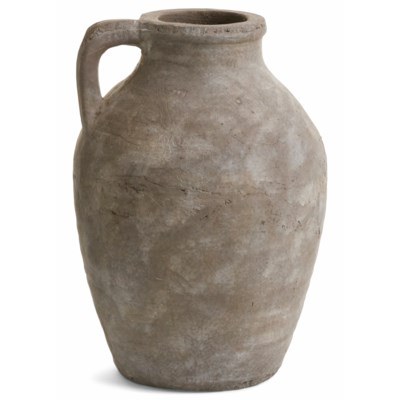 Terracotta Textured Vase Cream