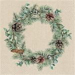 Napkins Wreath Natural 20ct