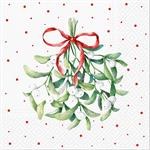Napkins Mistletoe 20ct