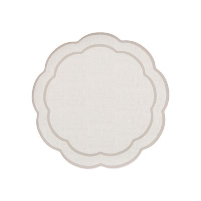 Placemat Cream/taupe 1ct