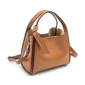 Lacie Bucket Leath Purse Camel