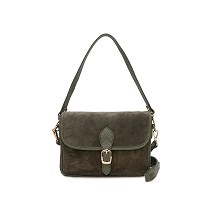 Edith Suede Purse Khaki