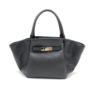 Jackie Leather Purse Black