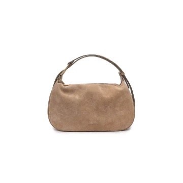 Amicie Suede Purse Taupe