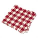 Red Check Linen Napkin 1ct