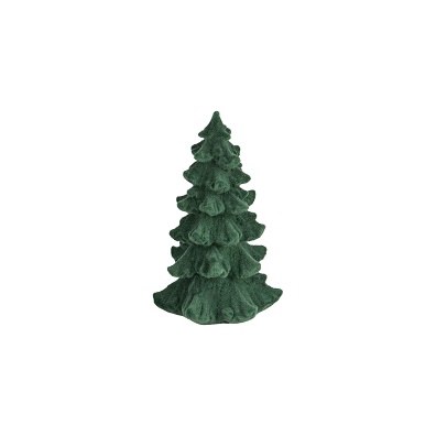 Flocked Tree Green 3in