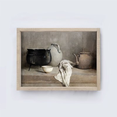 Vintage Clay Pot Sign Small