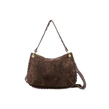 Joelle Suede Purse Chocolate