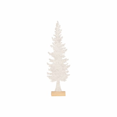 Felt Tree On Wood 16.5in