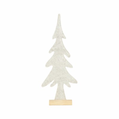 Felt Tree On Wood 19in