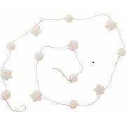 Garland Stars & Balls White