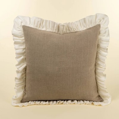 Pillow Velvet Edge Linen 1ct