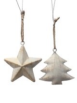 Metal Star Ornament 1ct