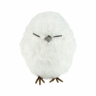 Plush Owl Ornament 1ct Lg