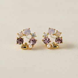Amorette Earrings Pink