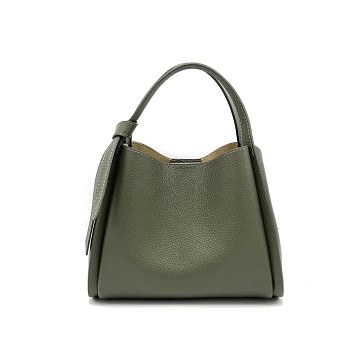 Lacie Bucket Leath Purse Olive