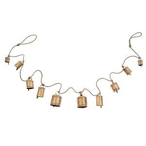 Rustic Bell Garland 39in L