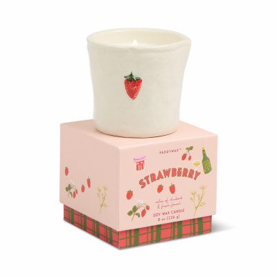 Bistro Ceramic Candle Strawber