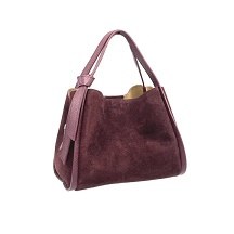 Lacie Bucket Suede Purse Burg