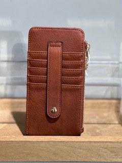 Saige Slim Card Wallet Brown