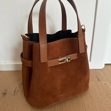 Tatiana Suede Purse Cognac