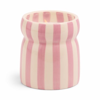 Cabana Candle Pink Stripe