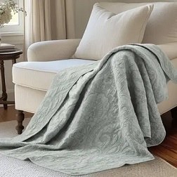 Quilted Throw Helena Sage