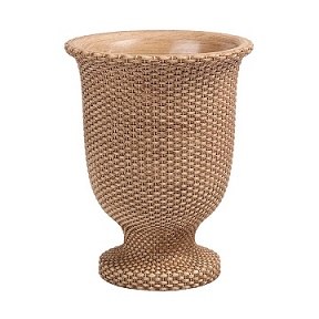 Basketweave Cement Tall