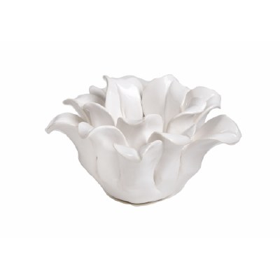 Ceramic Floral Votive Holder L