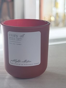 Cozy Af Candle Mini Clay