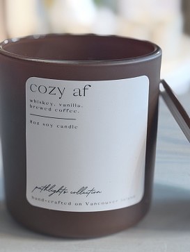 Cozy Af Candle Mini Umber