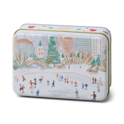 Xmas Tin Skating Candle