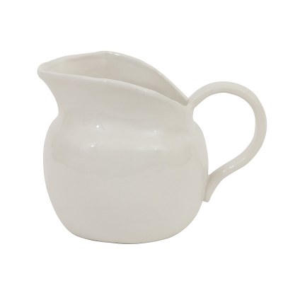 Stoneware Pitcher White
