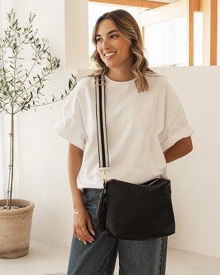 Daisy Crossbody Bag Black