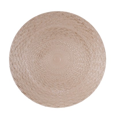 Round Plastic Charger Beige