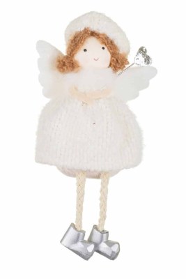 Fabric Beige Doll Ornament