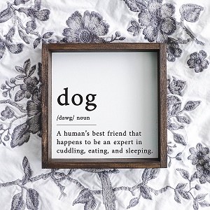 Dog Definition Sign Small