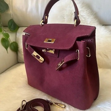 Chloe Suede Purse Burg