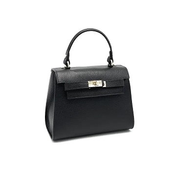 Tote Leather Purse Black