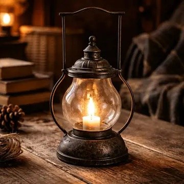 Rustic Steeple Lantern 1ct