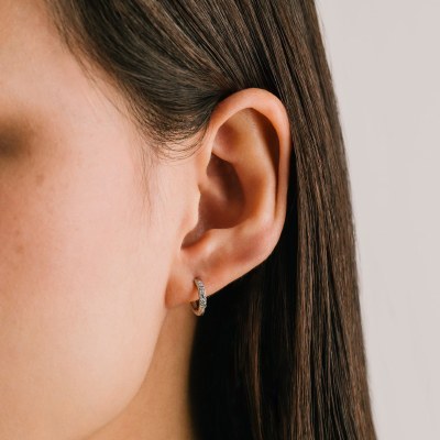 Evie Hoop Earrings 10mm Sil