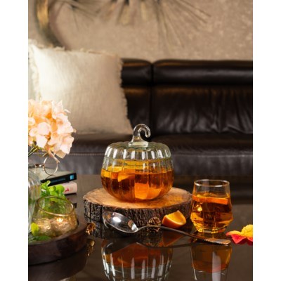 Pumpkin Jar With Lid Clear