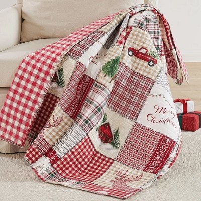 Quilted Throw Home For Xmas