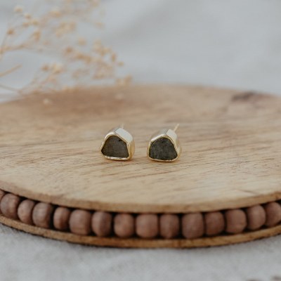 Earrings Labradorite Studs