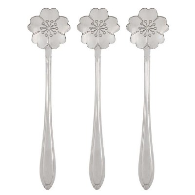 Floral Spoon 1ct Silver